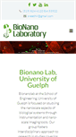 Mobile Screenshot of bionanolab.ca
